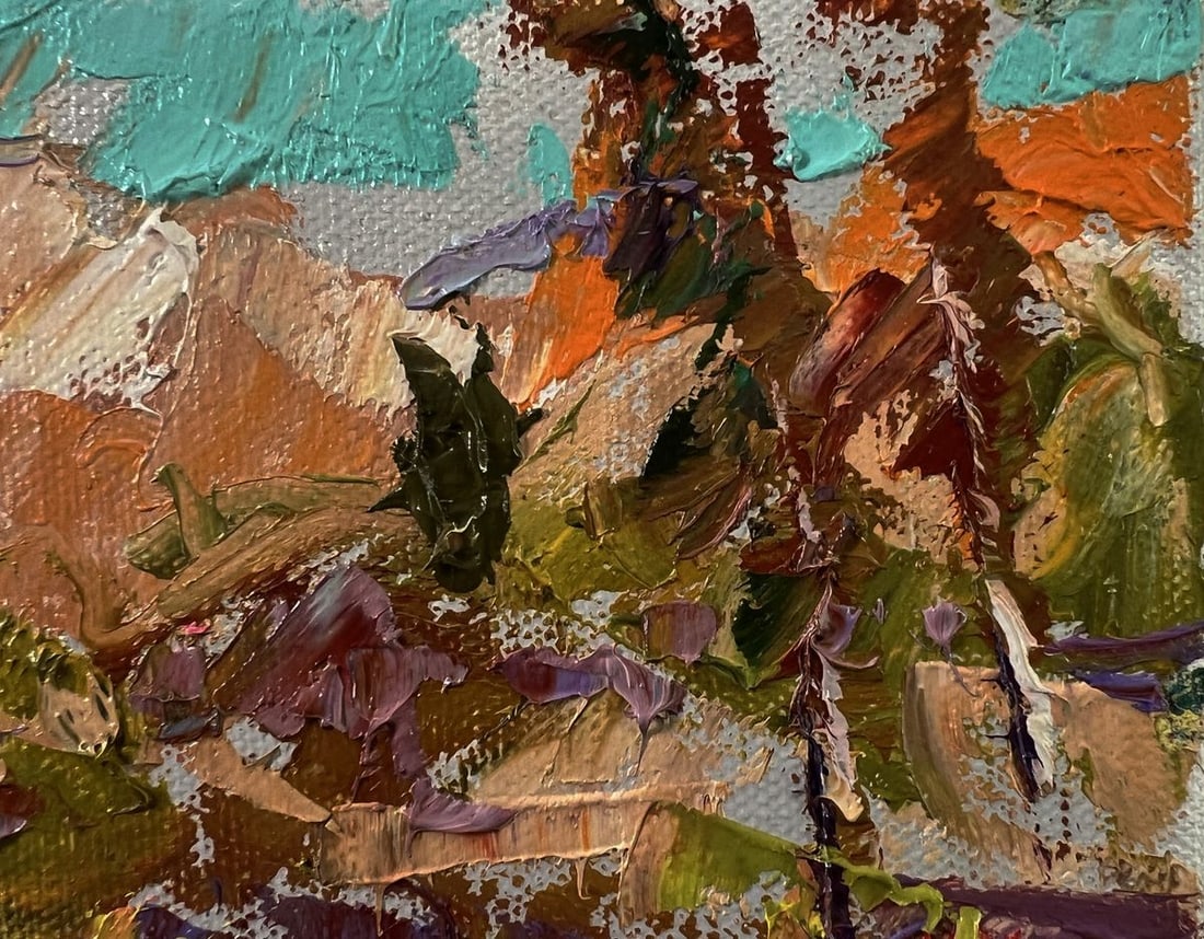 Oil painting Village after the rain Oksana Ivanyuk - 4