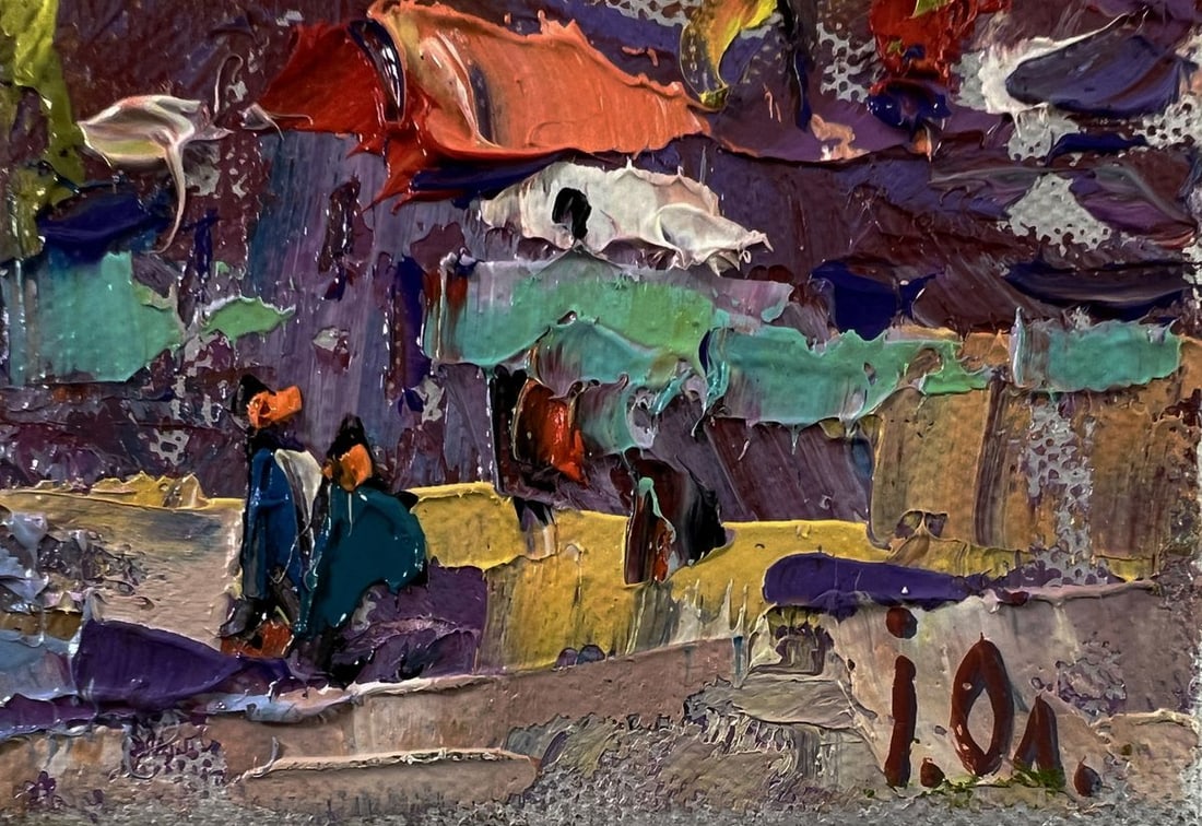 Oil painting Village after the rain Oksana Ivanyuk - 5
