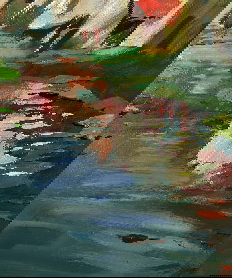 Oil painting Village stream Yuriy Suprunchuk - 8