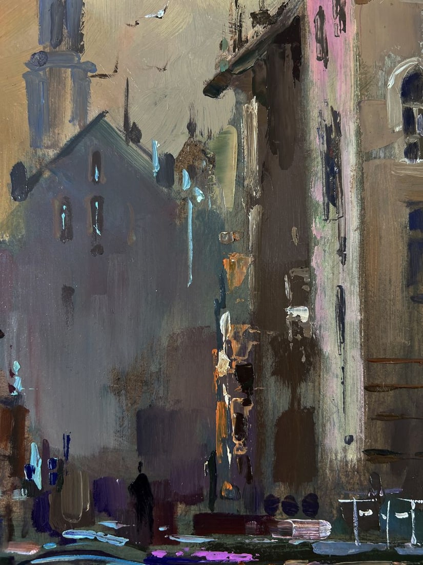 Oil painting City sailboats Yuriy Suprunchuk - 6