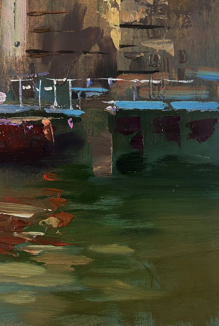 Oil painting City sailboats Yuriy Suprunchuk - 8