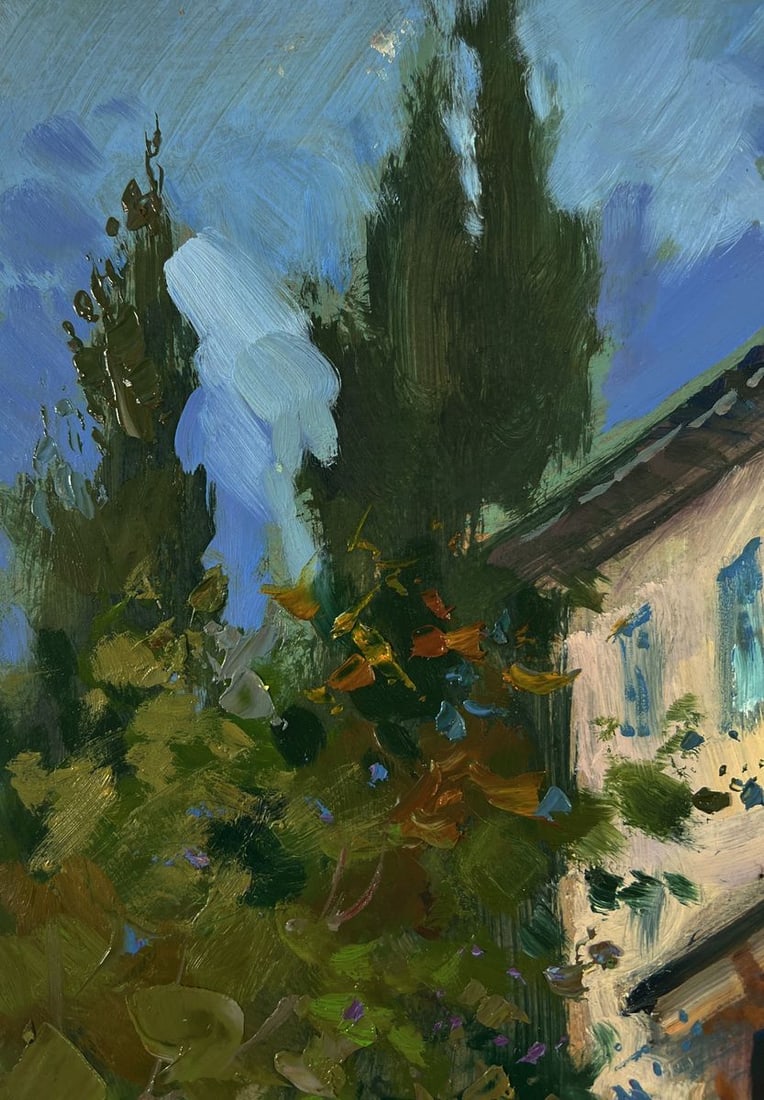 Oil painting A couple walks through the city streets Yuriy Suprunchuk - 5