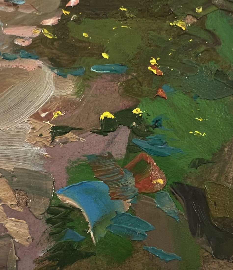 Oil painting Geese in the village Yuriy Suprunchuk - 8