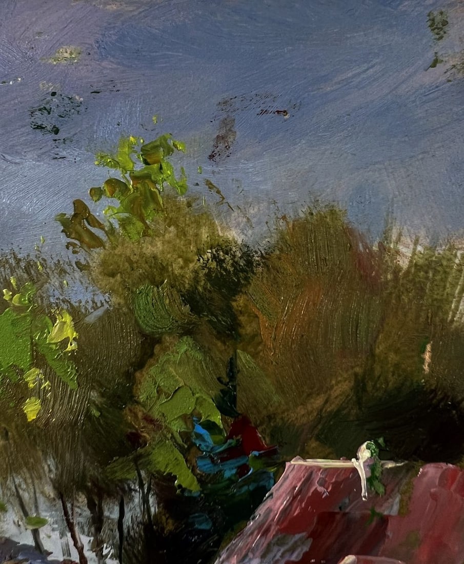 Oil painting Country geese Yuriy Suprunchuk - 4