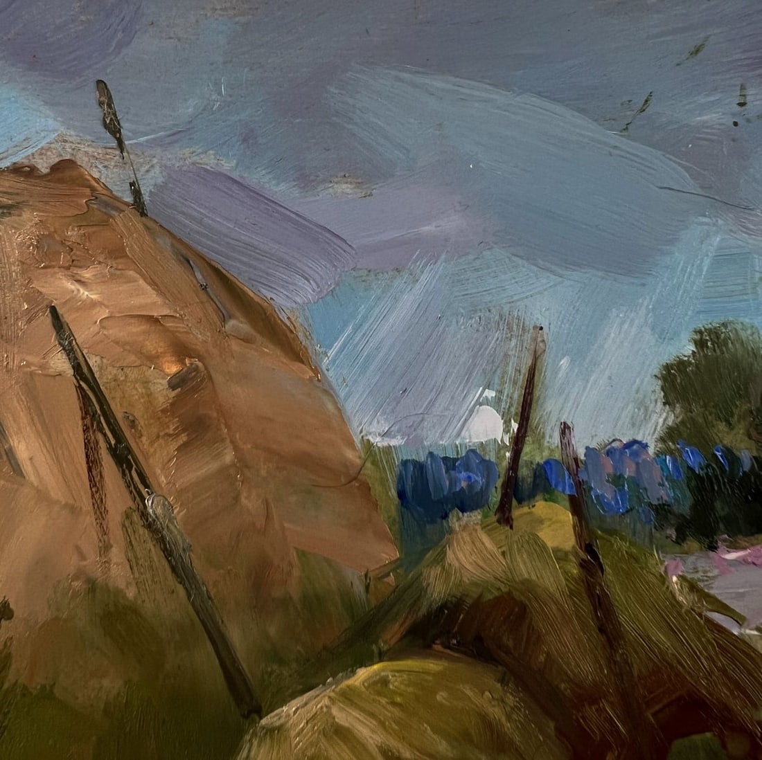 Oil painting The village was covered by a clouds Yuriy Suprunchuk - 5