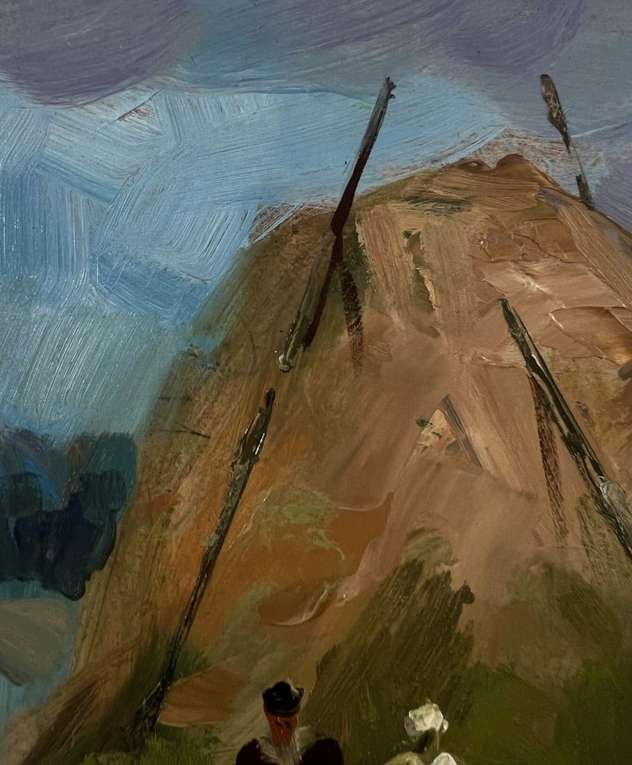 Oil painting The village was covered by a clouds Yuriy Suprunchuk - 6