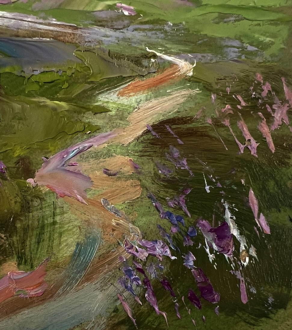 Oil painting The village was covered by a clouds Yuriy Suprunchuk - 9