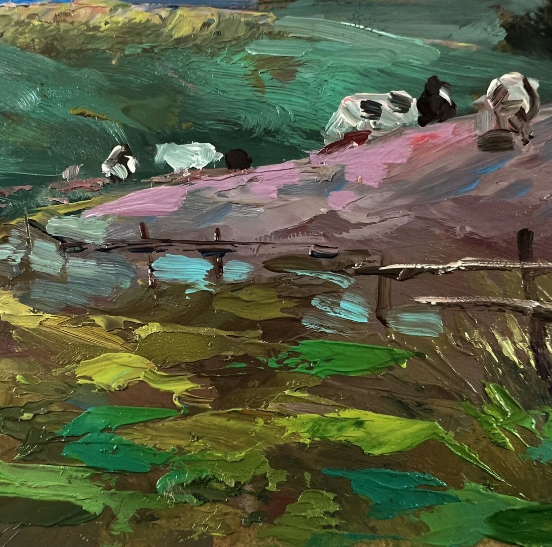 Oil painting A quiet village corner Yuriy Suprunchuk - 8