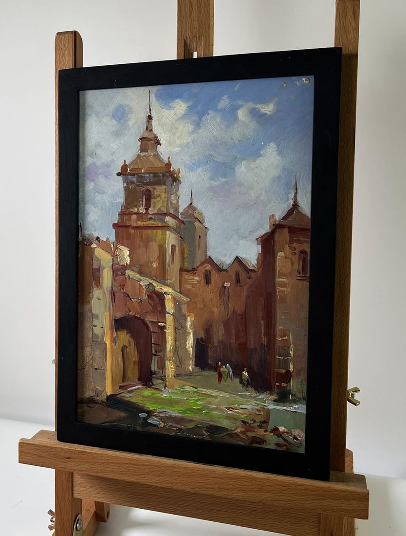 Oil painting Tour of the ancient castle Yuriy Suprunchuk - 2