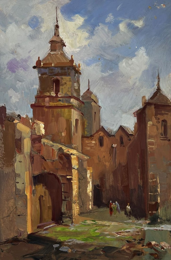 Oil painting Tour of the ancient castle Yuriy Suprunchuk - 3