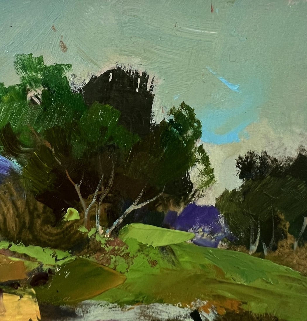 Oil painting The road to the village Yuriy Suprunchuk - 4