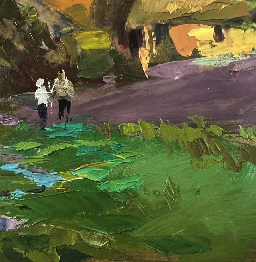 Oil painting The road to the village Yuriy Suprunchuk - 8