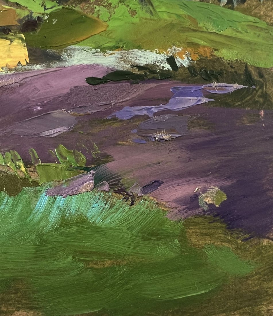 Oil painting The road to the village Yuriy Suprunchuk - 9