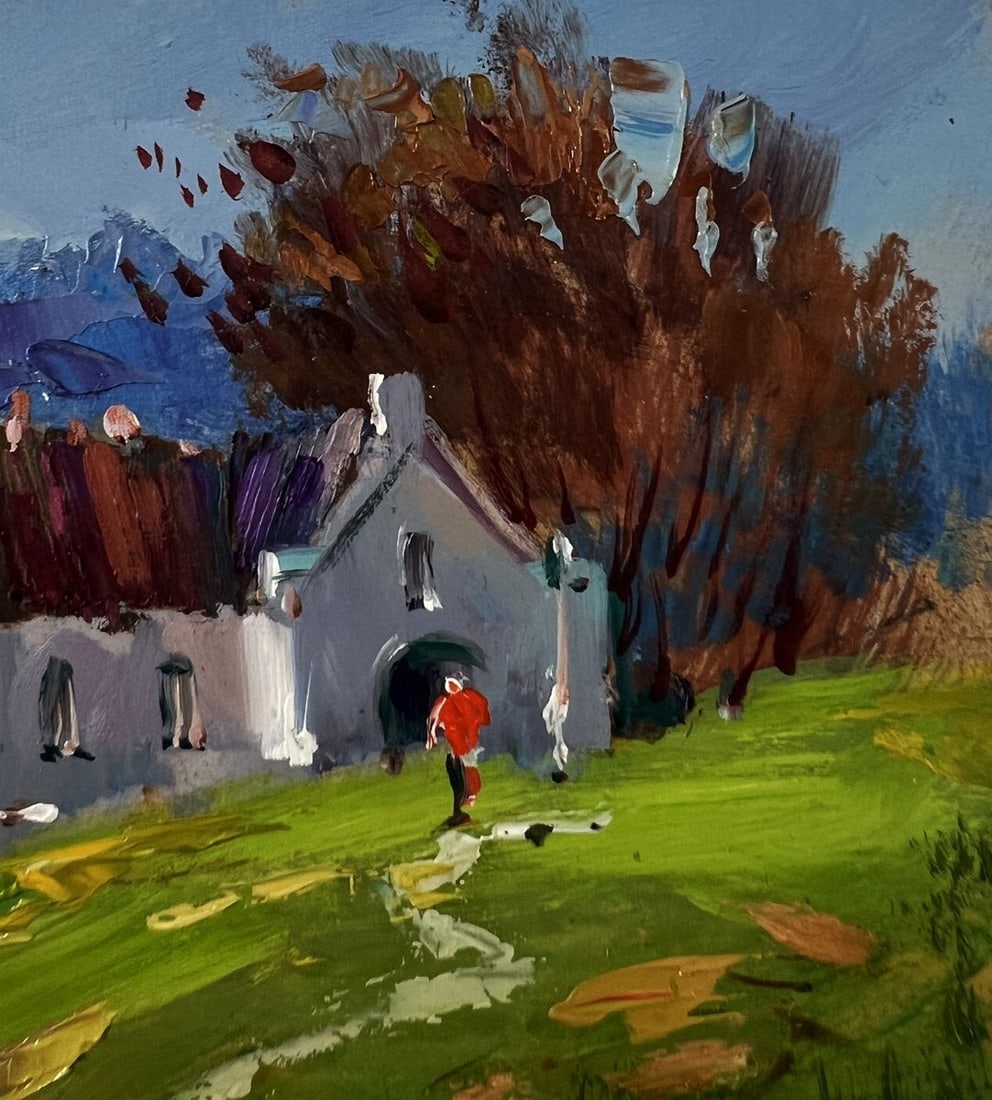 Oil painting House in the mountains Yuriy Suprunchuk - 4