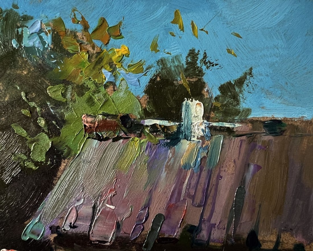 Oil painting Quiet village life Yuriy Suprunchuk - 4