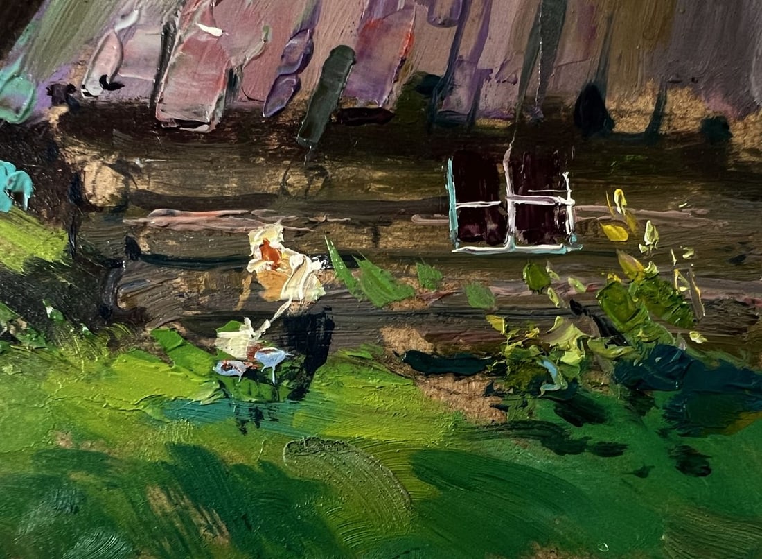 Oil painting Quiet village life Yuriy Suprunchuk - 5