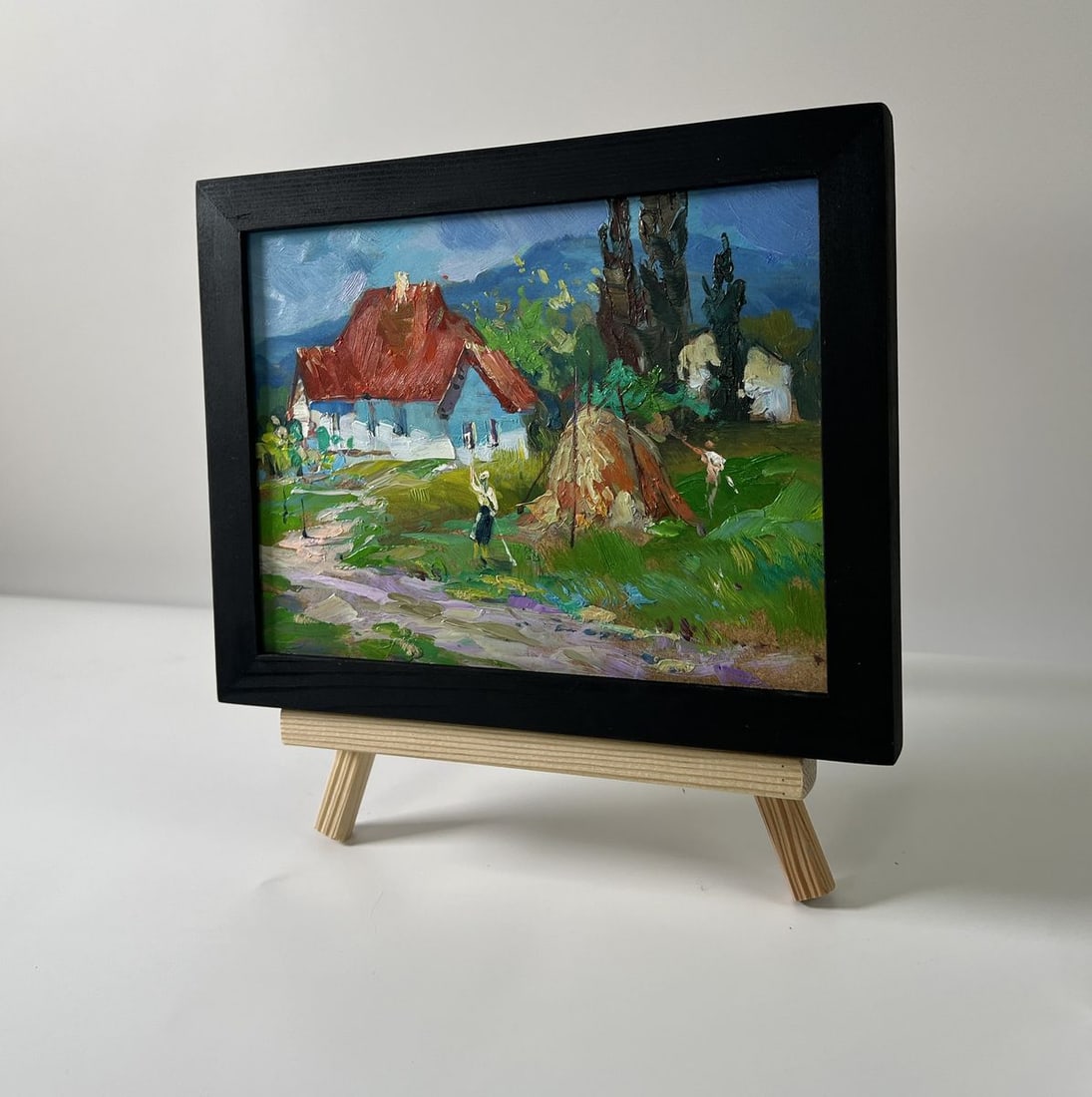 Oil painting A village near the mountains Yuriy Suprunchuk - 2