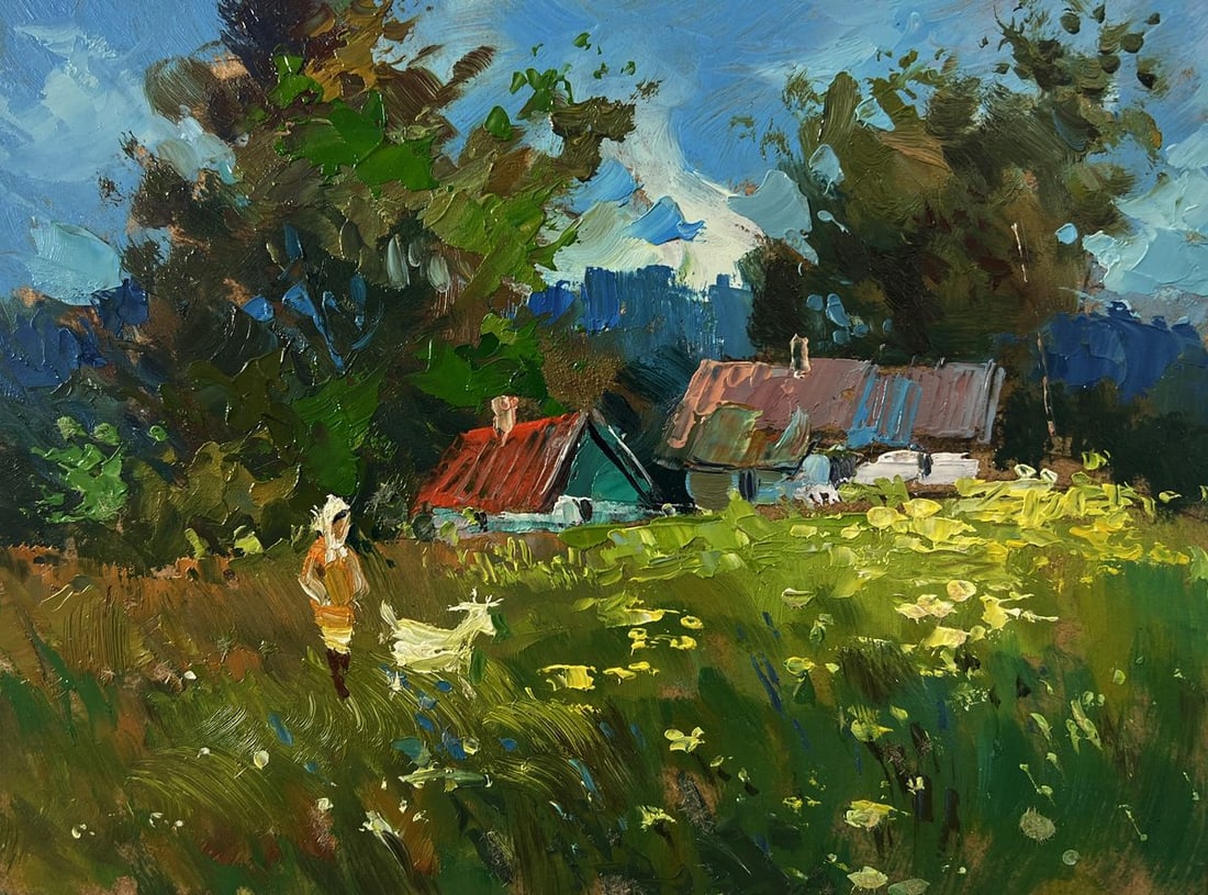 Oil painting Country walk Yuriy Suprunchuk - 3
