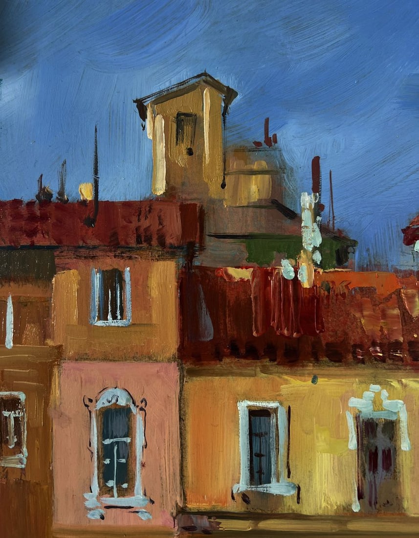 Oil painting City with boats Yuriy Suprunchuk - 5