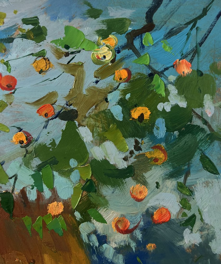 Oil painting Village with animals Yuriy Suprunchuk - 4