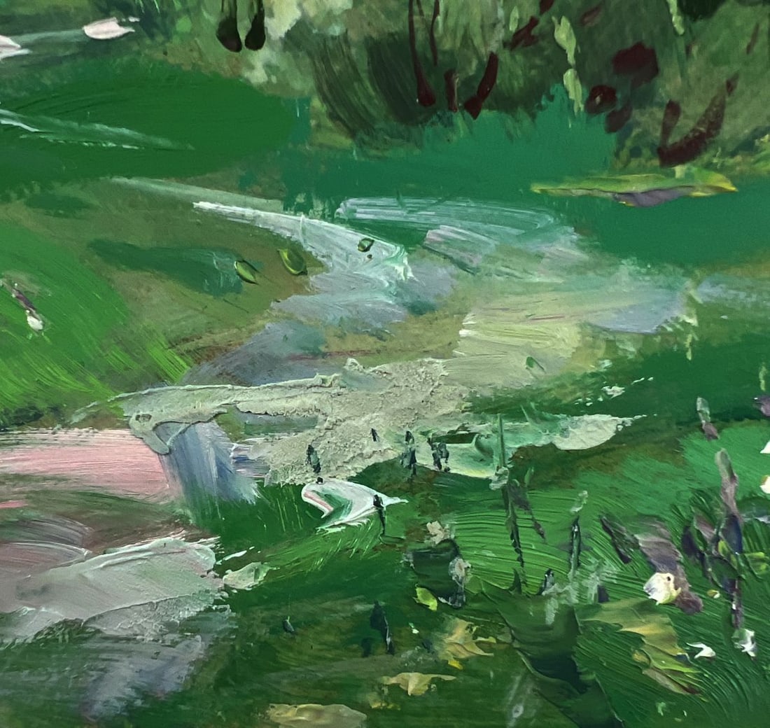 Oil painting The path leading to the village Yuriy Suprunchuk - 8