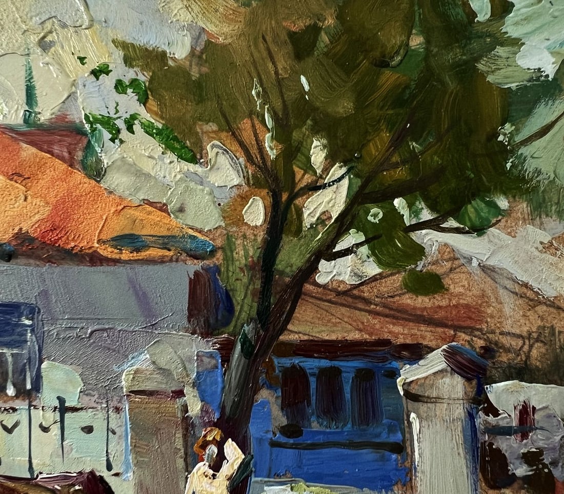 Oil painting A cow near the house Yuriy Suprunchuk - 4