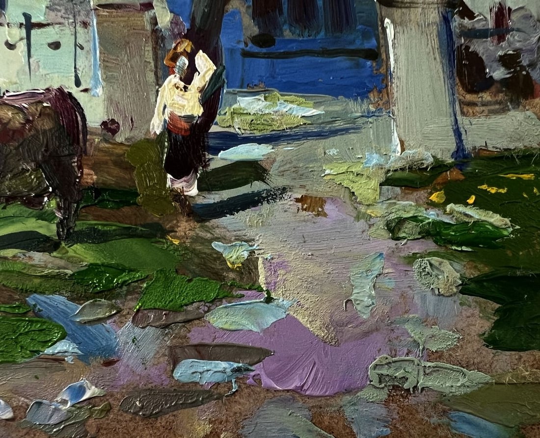 Oil painting A cow near the house Yuriy Suprunchuk - 5