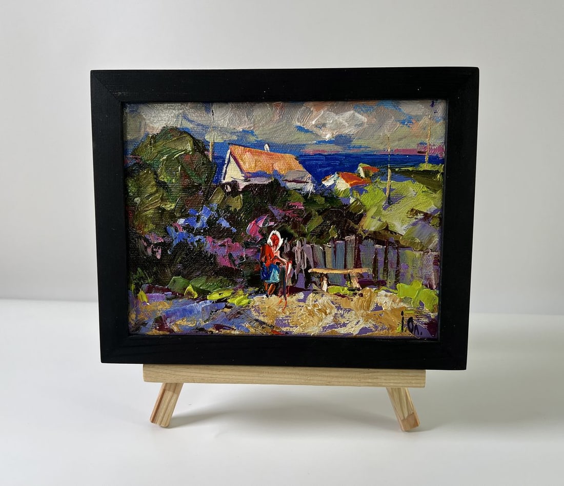 Oil painting Village silence Oleksiy Ivanyuk (1 of 8)