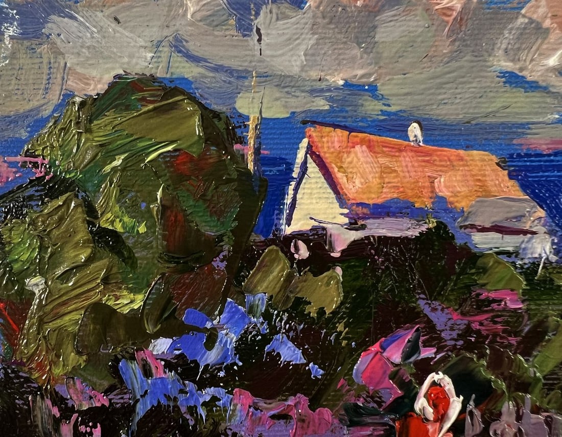 Oil painting Village silence Oleksiy Ivanyuk - 7
