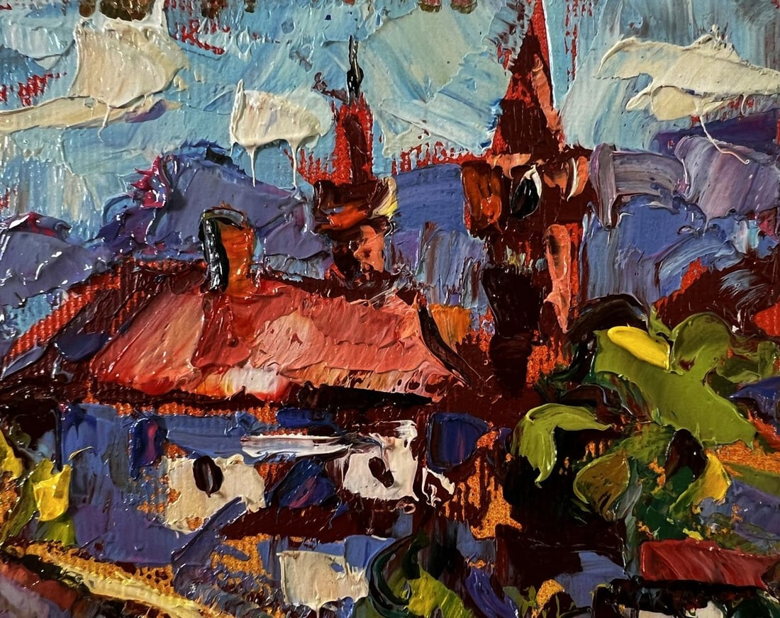 Oil painting Walking tour of the old town Oleksiy Ivanyuk - 4