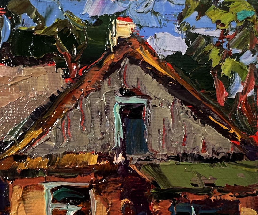 Oil painting Silence in a village house Oksana Ivanyuk - 4