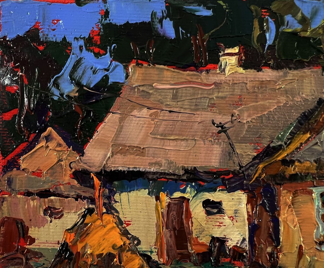 Oil painting Silence in a village house Oksana Ivanyuk - 7
