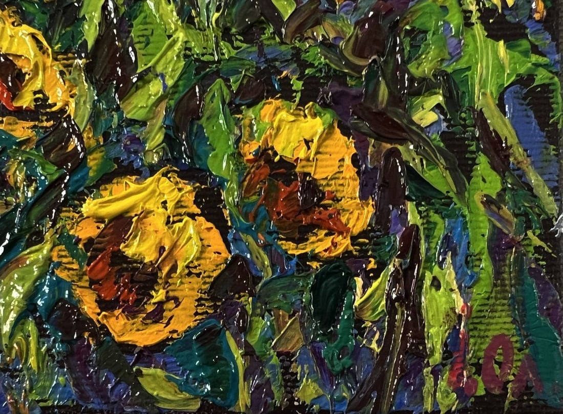 Oil painting Field sunflowers Oleksiy Ivanyuk - 5