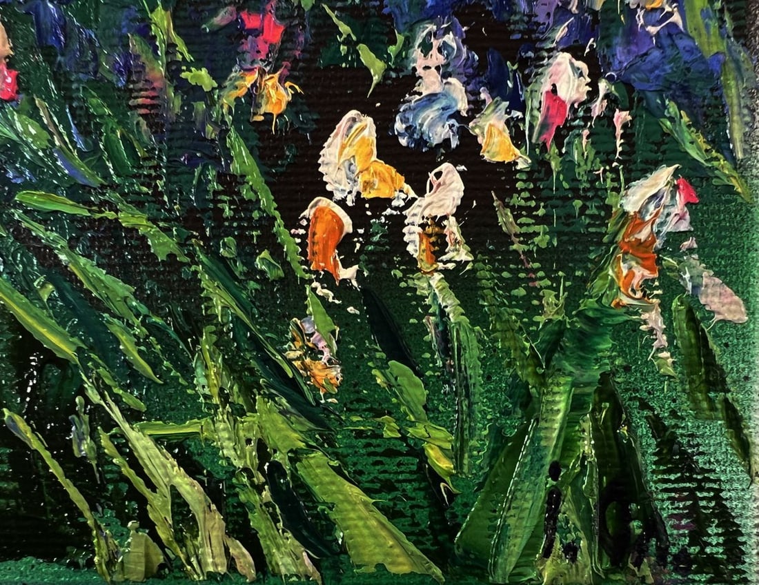 Oil painting Flowers in the village Oleksiy Ivanyuk - 5