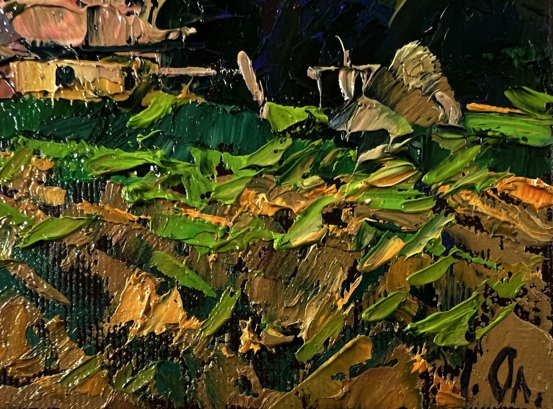 Oil painting A lonely house in a field Oleksiy Ivanyuk - 5