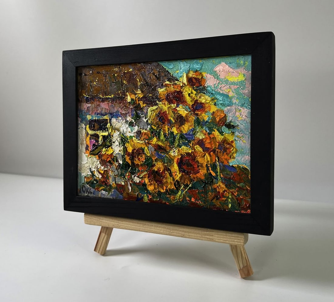 Oil painting Flowers of the sun Oksana Ivanyuk - 2