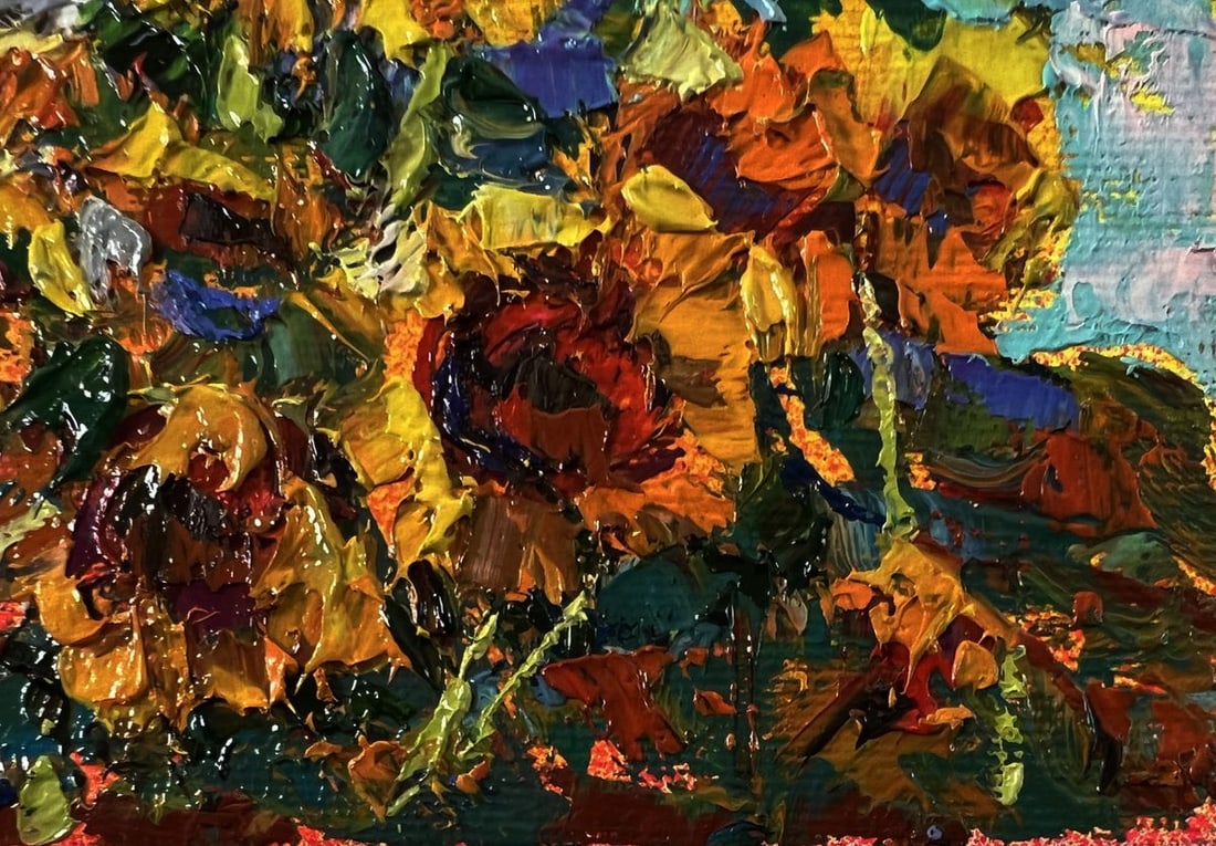 Oil painting Flowers of the sun Oksana Ivanyuk - 5