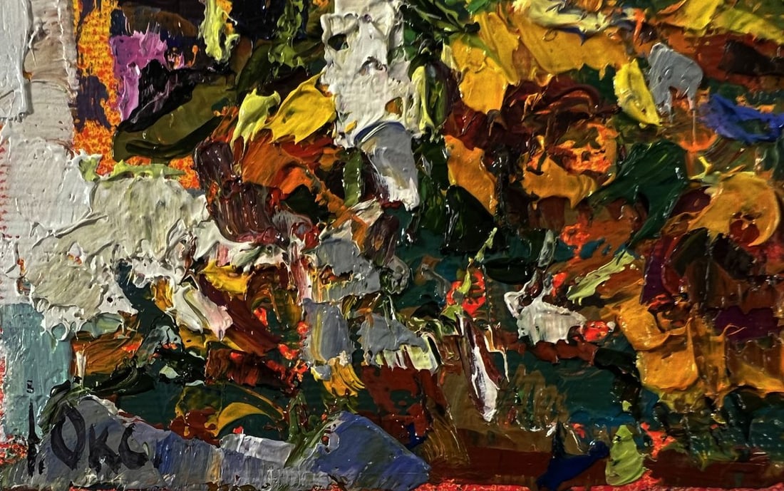 Oil painting Flowers of the sun Oksana Ivanyuk - 6