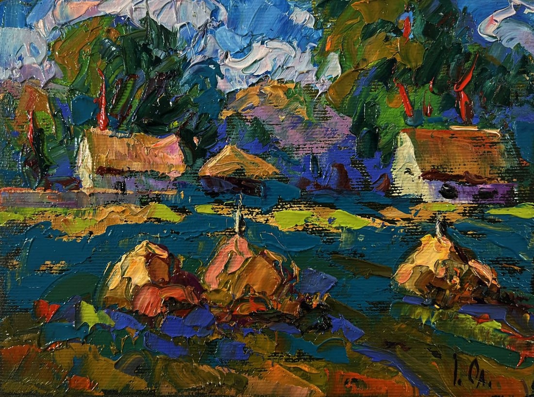 Oil painting Morning Country Breeze Oleksiy Ivanyuk - 3