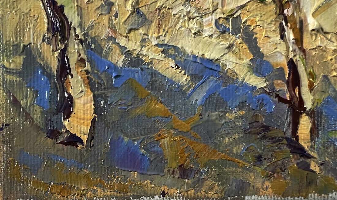 Oil painting Summer day in the village Oksana Ivanyuk - 6