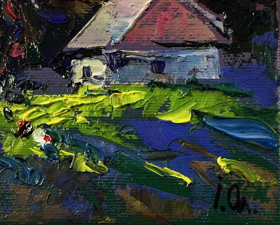 Oil painting Village life in silence Oleksiy Ivanyuk - 5