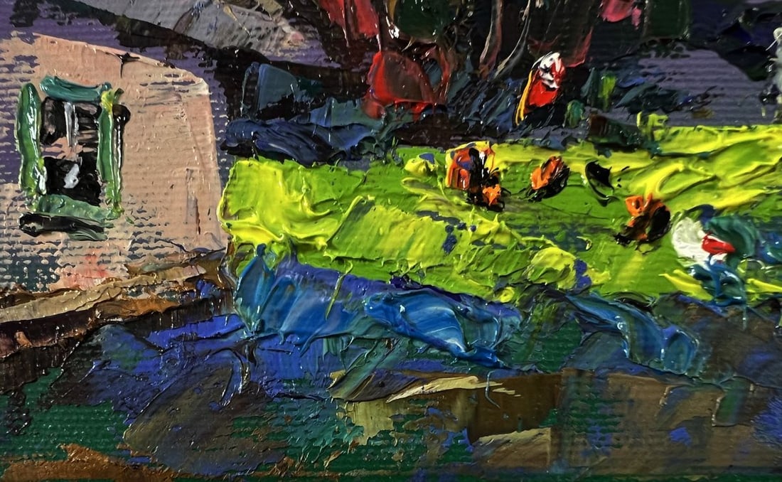 Oil painting Village life in silence Oleksiy Ivanyuk - 6