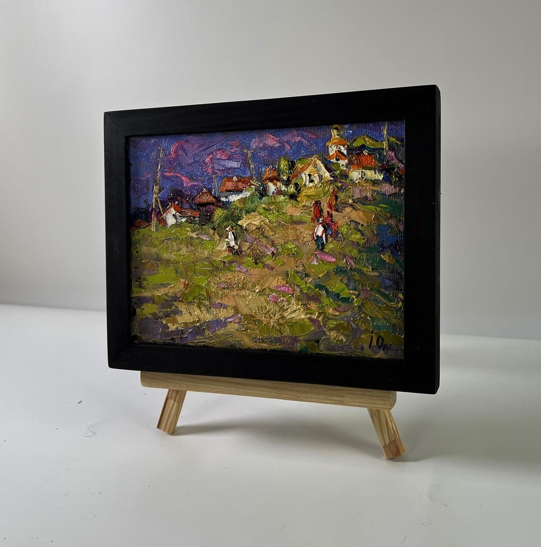 Oil painting Outside the village Oksana Ivanyuk - 2