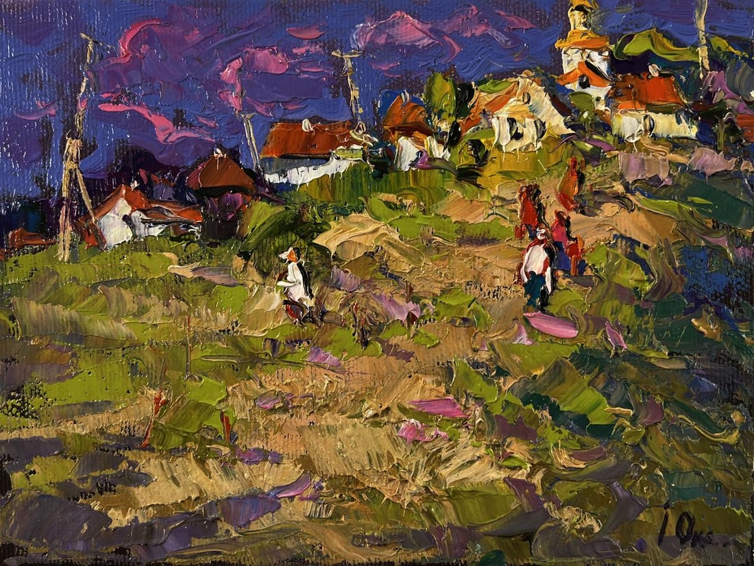 Oil painting Outside the village Oksana Ivanyuk - 3