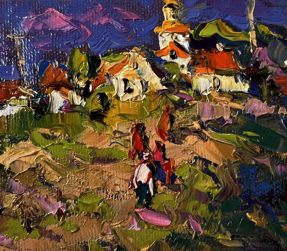 Oil painting Outside the village Oksana Ivanyuk - 4