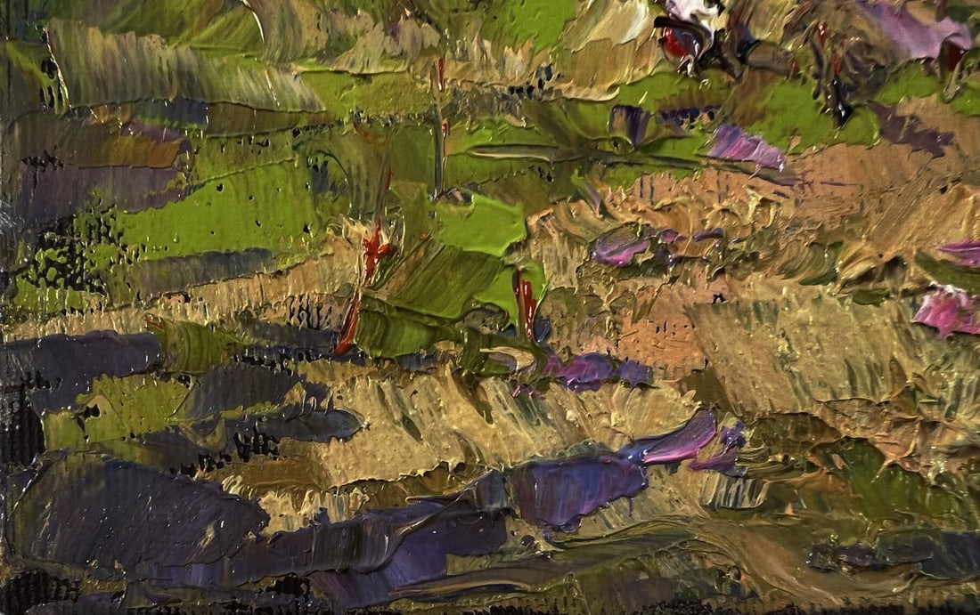 Oil painting Outside the village Oksana Ivanyuk - 6