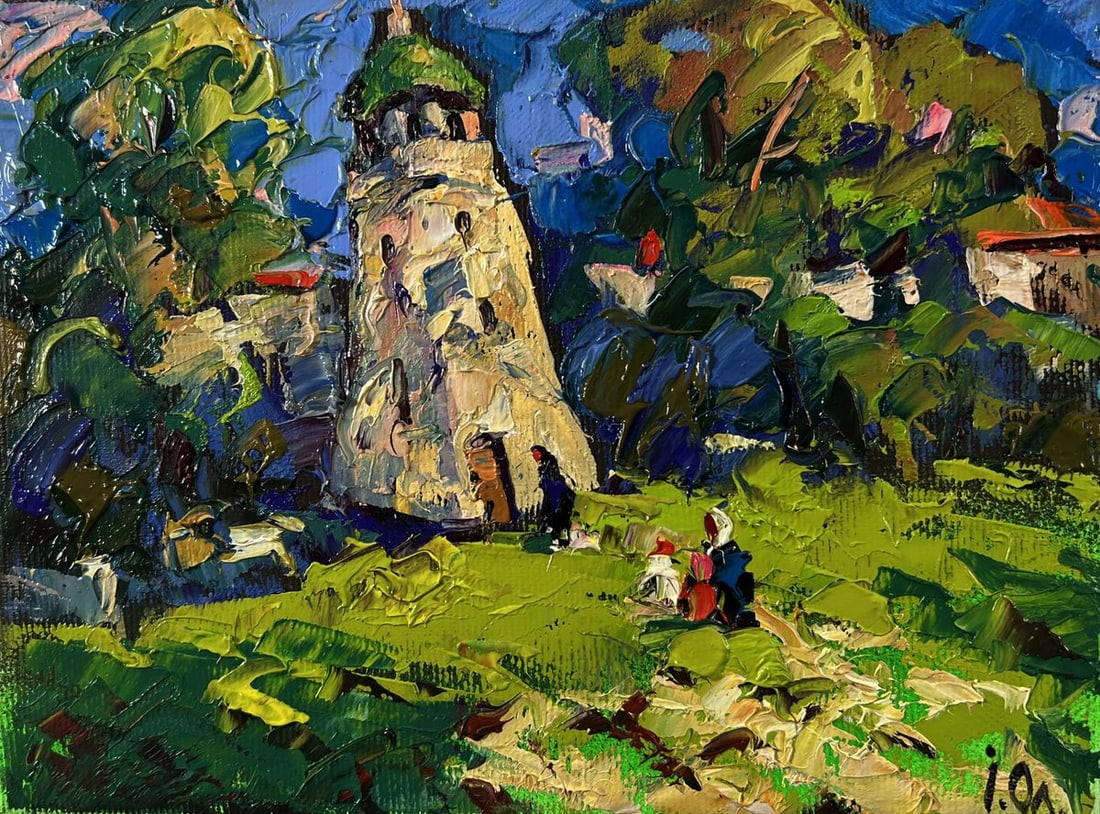 Oil painting Chapel near the village Oleksiy Ivanyuk - 3