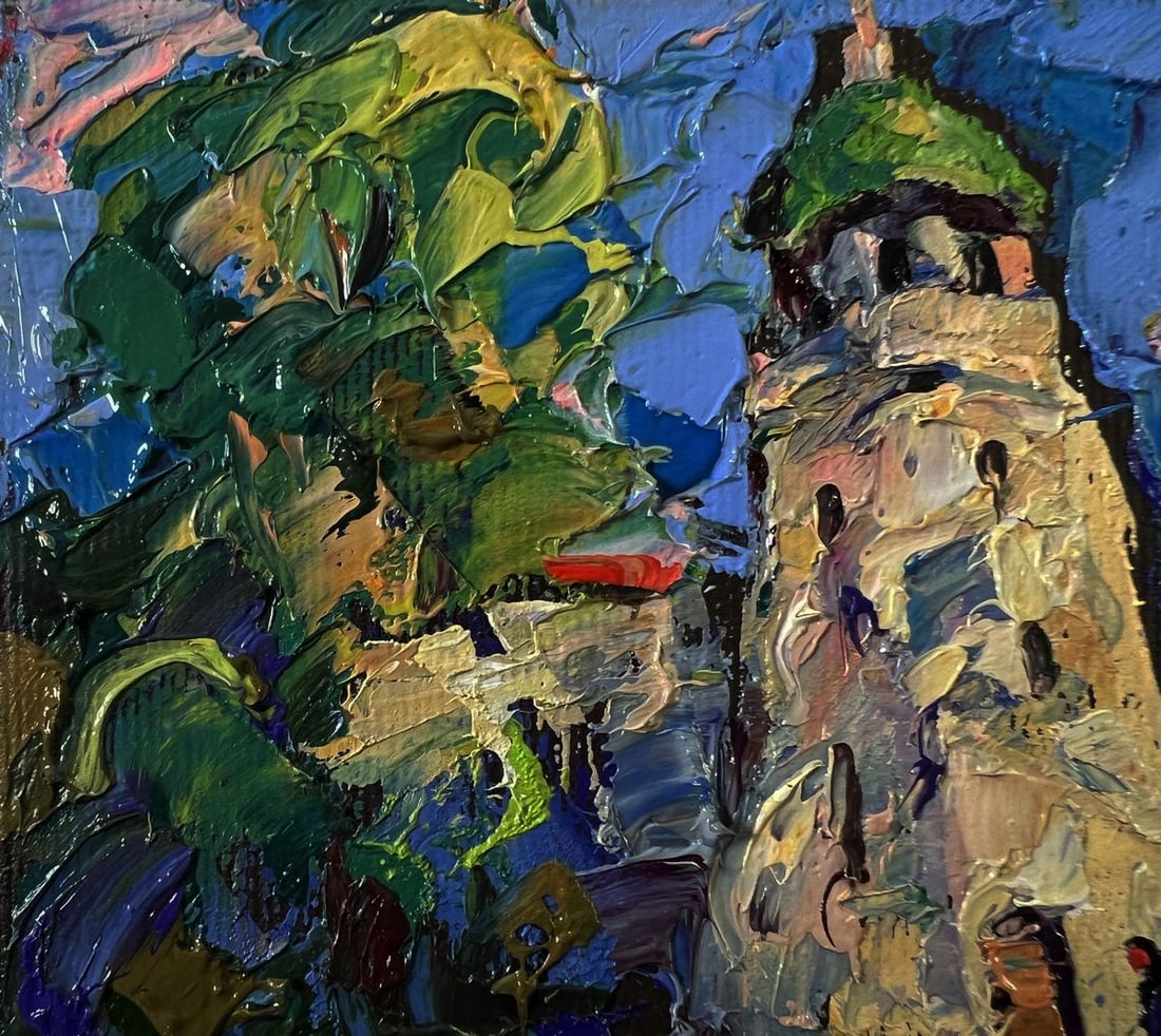 Oil painting Chapel near the village Oleksiy Ivanyuk - 7