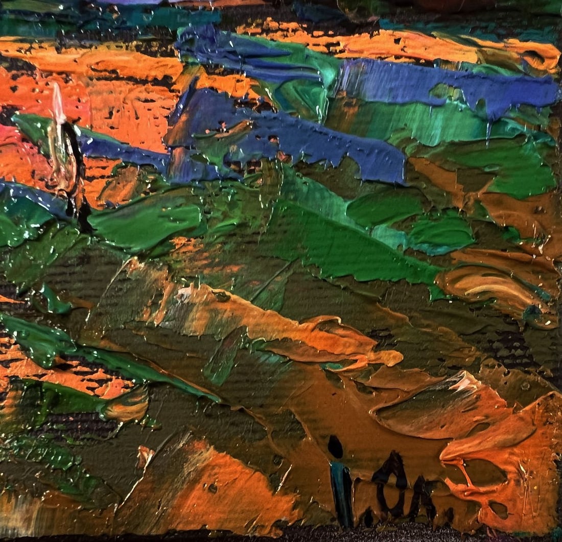 Oil painting Village in the rays of the sun Oleksiy Ivanyuk - 5