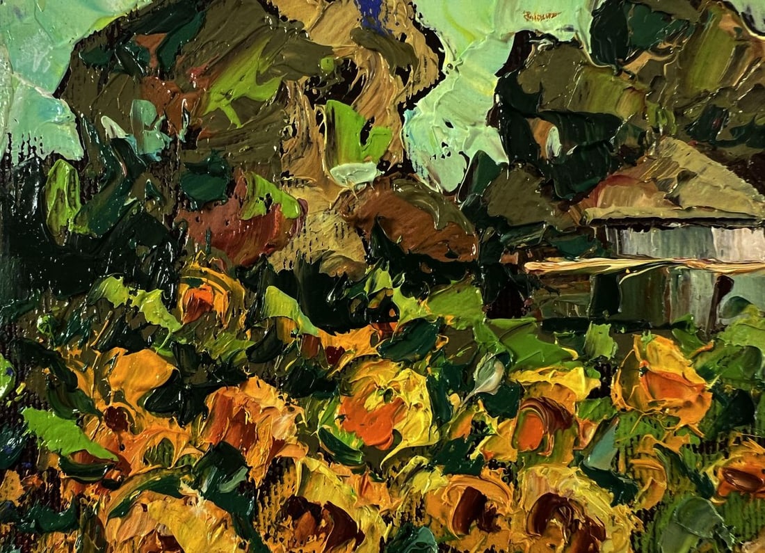 Oil painting Sunny day in the village Oksana Ivanyuk - 7